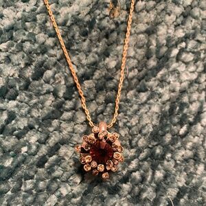 Vintage Christian Dior Crystal sunburst necklace